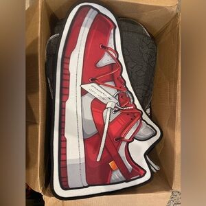 Nike Dunk X Off-White Red and White Rug